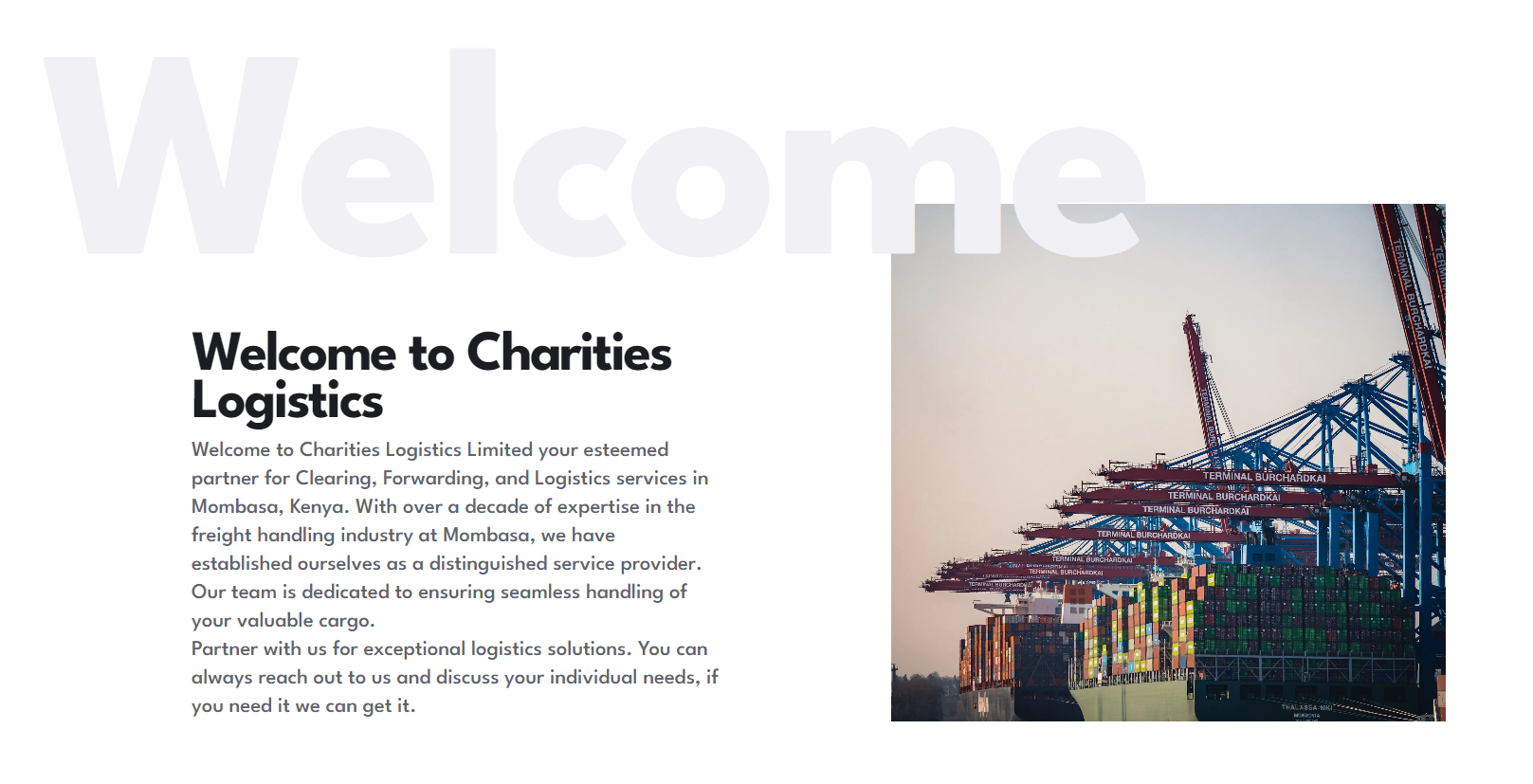 Image representing a link for Charities Logistics